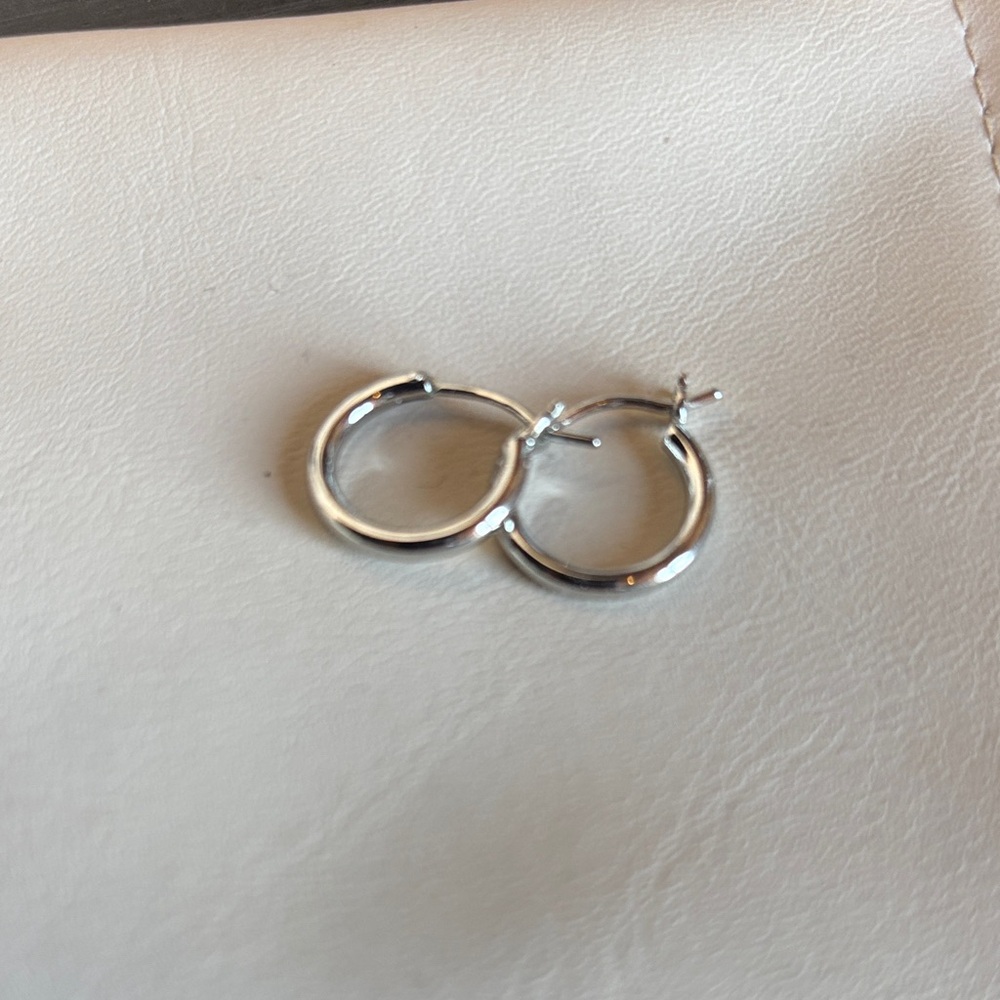 Elegant Silver Hoop Earrings
